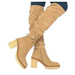 Women's Tan Knee-High Boots